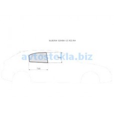Chevrolet Lacetti/ Optra 5D HB 2003- (правая задняя дверь)