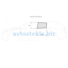 Chevrolet Cruze/ Daewoo Lacetti 5D Hb 2012- (левая задняя дверь)