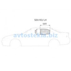 Honda Accord 4D Sed SEA 02-(Acura TSX 4D Sed 04-) 2002-2007 (левая задняя дверь) 
