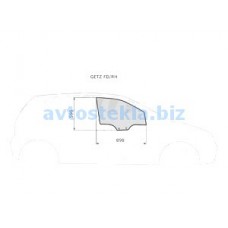 Hyundai Getz/Click 5D HB 2002- (правая передняя дверь)