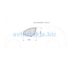 Hyundai Santa Fe III/ Grand Santa Fe 2012- (левая передняя дверь) 