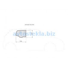 Kia Venga 5D Mpv/ Hyundai IX20 5D Hbk [правое переднее опускное] 2009-