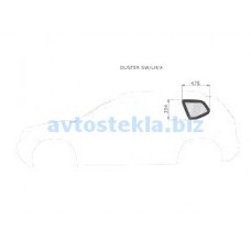 Renault Duster/ Dacia Duster 5D 2010- / Nissan Terrano 2014- (заднее левое кузовное)