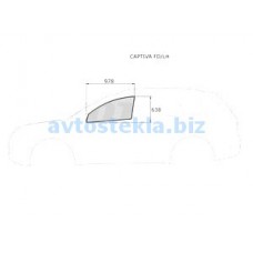 Saturn VUE 2007-2009/Chevrolet Captiva/ Opel Antara 5D 2007- (левая передняя дверь)